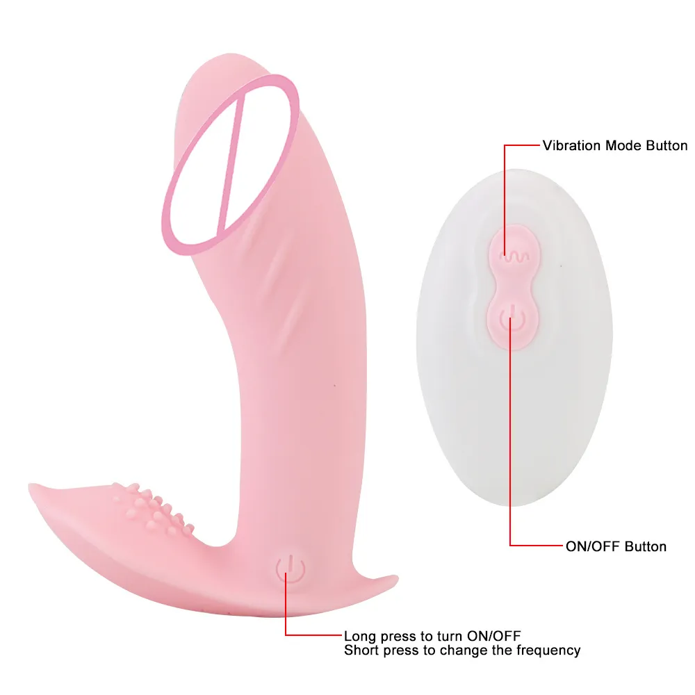 10 Frequenz Panty G-Punkt-Massagegerät Klitoris-Stimulator Tragbarer Dildo-Vibrator Erwachsenes Produkt sexy Spielzeug für Frauen Fernbedienung