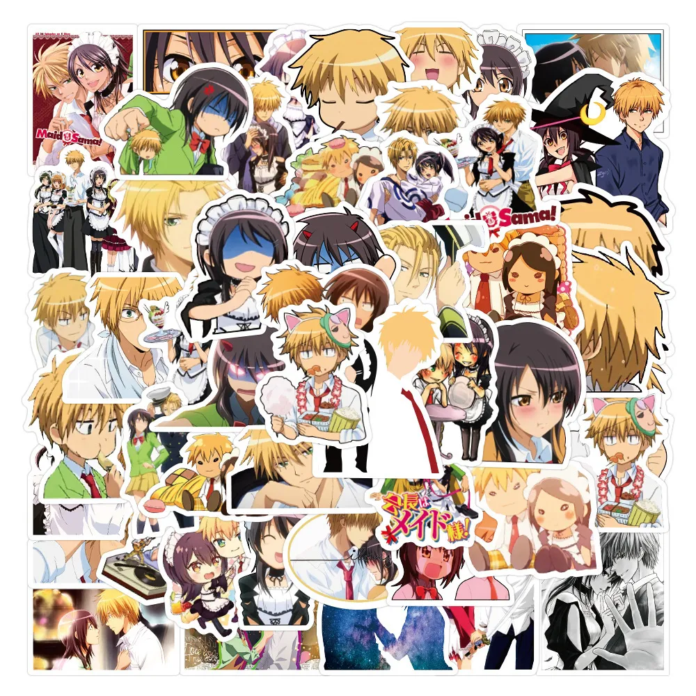 Waterproof sticker Maid Sama Anime Stickers for Laptop Guitar Water Bottle Phone Case Funny Motorcycle Vinyl Decals Kaichou wa meido-sama! Car stickers