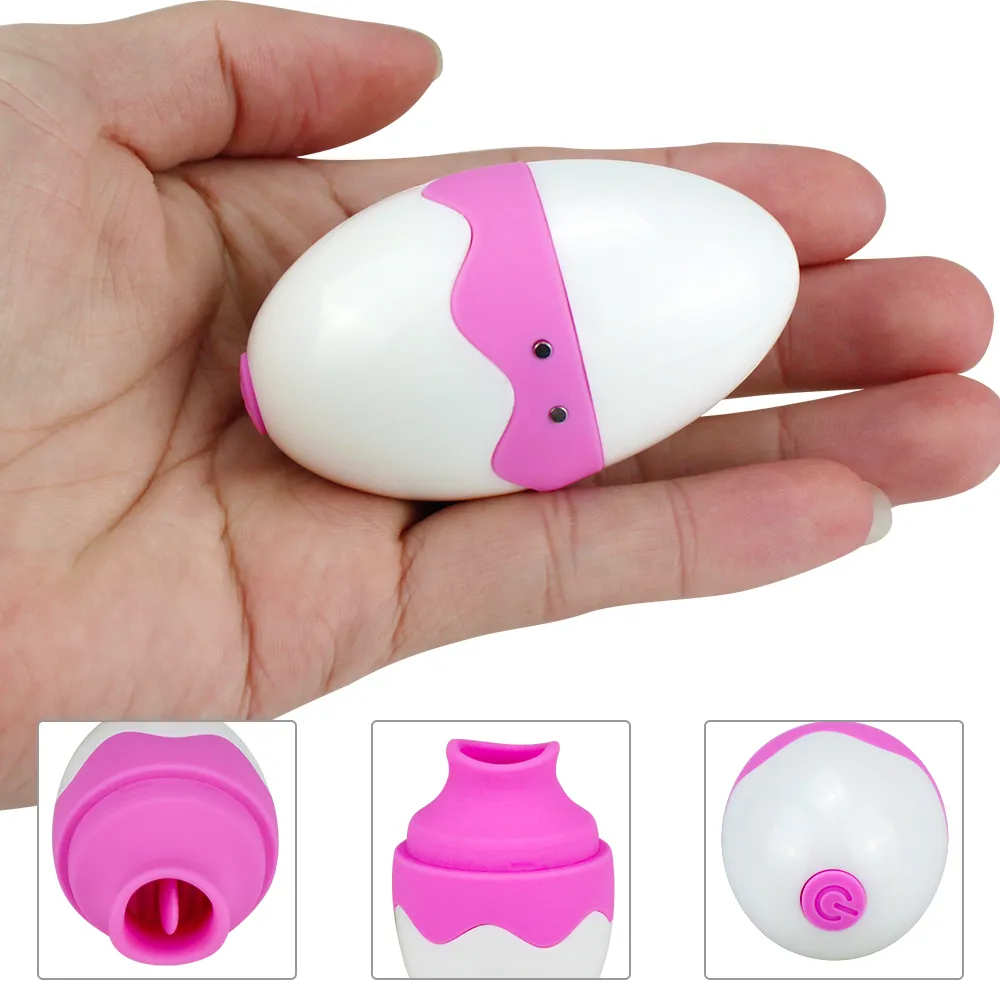 Taşınabilir Klitoris Yalama Yumurta Dil Vibratör Meme Uyarıcı Yetişkin Ön Sevişik Orgazm Malzemeleri Seksi Oyuncak Kadınlar için Gizlilik SexyO