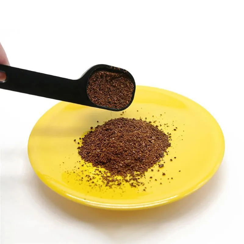 Kapmoreプラスチックコーヒー測定スプーンポータブルコーヒースクープ小さなコーヒーブラシツールアクセサリー
