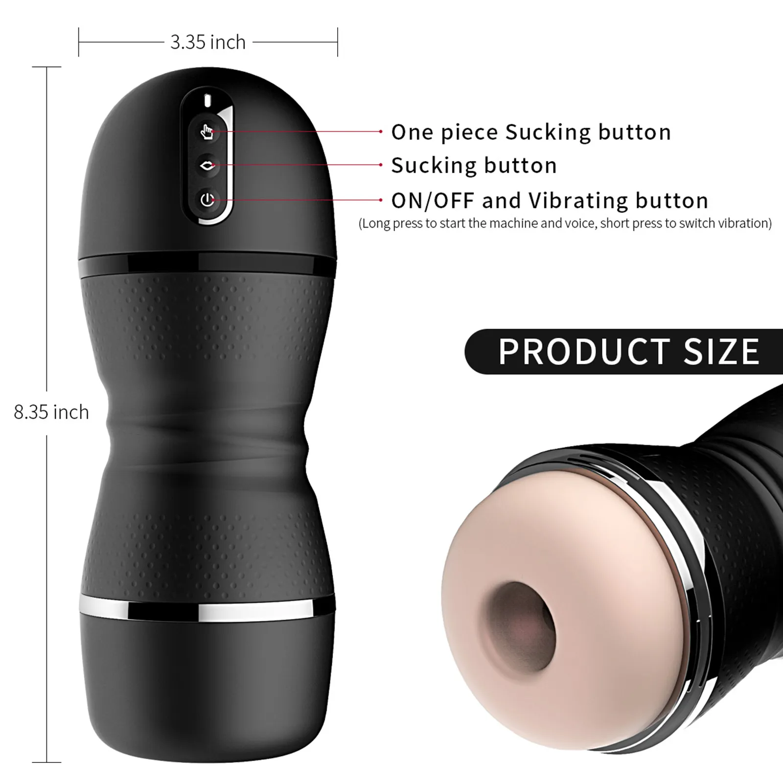 New Electric Male Masturbation Cup Automatic Vibrating Sucking Masturbator Suction 6 Frequency Vibration Erotic sexy Toys for Men