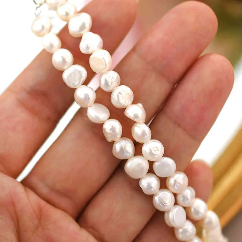 Ashiqi Natural Freshwater Pearl Choker Netclace Baroque Jewelry for Women Wedding 925 Silver Clasp Wholesale 2022 Trend