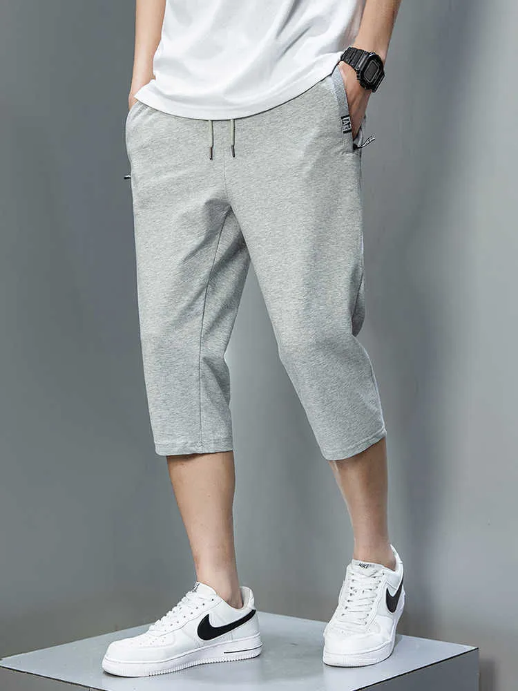 Summer zip pockets sweatshorts men breathable cotton workout baggy shorts men casual short plus size 8xl