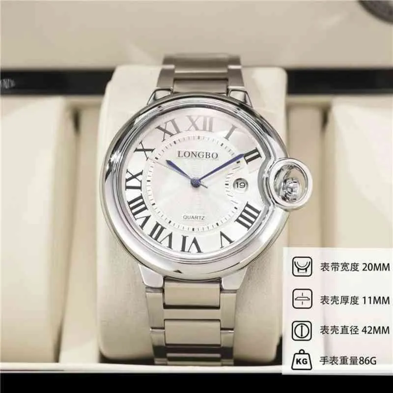 Reloj Ballon Bleu para mujer, banda de acero de moda, cuarzo, resistente al agua, versión para hombres y amantes, simple Tiktok live bro217J