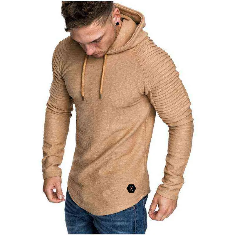 Mode Heren Truien Mannen Effen Kleur Pull Slim À Capuche Heren Hoodie Hip Hop Hoodies Sportkleding Trainingspak L220801