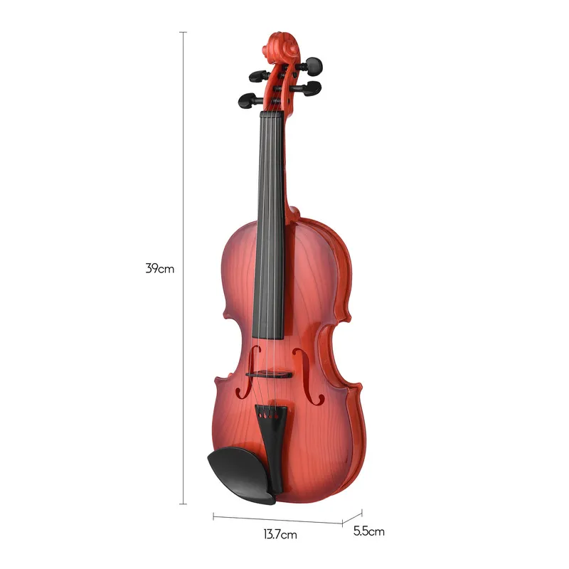 バイオリンキッズエドゥーケーショナルトイミニエレクトリックバイオリン4つの調整可能な弦楽