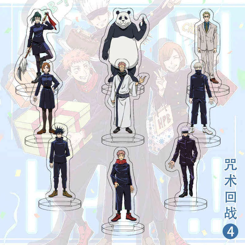 9stAnime Jujutsu kaisen akrylstativ modell itadori yuji gojo satoru fushiguro megumi figur dekoration action platta leksaker aa220318