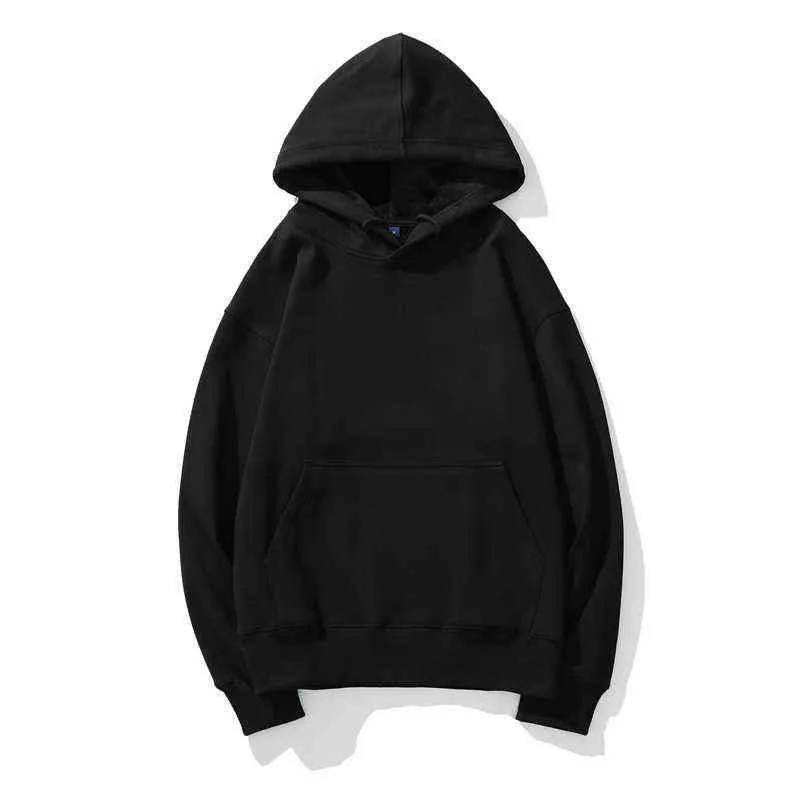 Vrouwen Comfy Pure Hoodies 2021 Lente Overdized Hooded Sweater Mannen Vrouwen Hip Hop Hoodie Klassieke Hoody Trui toppar Kleding T220726