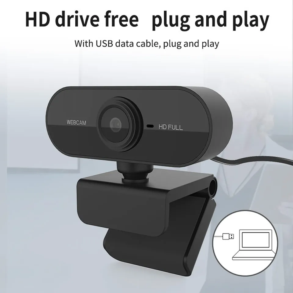 Веб -камера Full HD 1080p Веб -камера с микрофонами USB -камеры для компьютерного видео