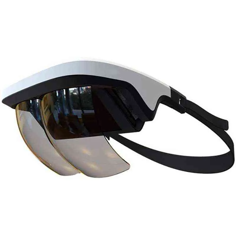 Headset AR Smart Ar óculos AR 3D Vídeo Aumentado Realidade VR óculos de fone de ouvido para iPhone Android 3D Vídeos e jogos H2204222555963