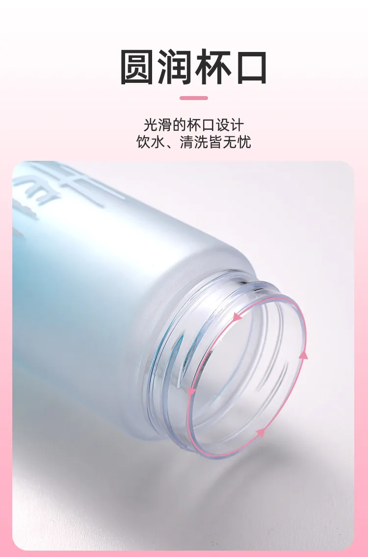 500 ml waterfles gedrukt draagbare buitensportveiligheid als plastic drinkbeker studenten kinderen geboortegeschenk aangepast 220706