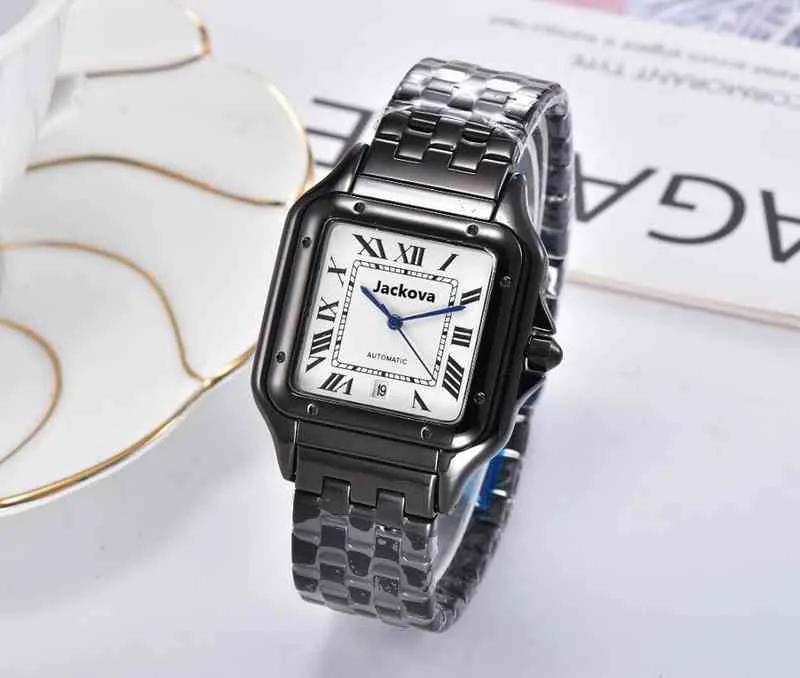 Hochwertige quadratische Herrenuhr „Orologio di Lusso“ aus Feinstahl mit automatischem Uhrwerk, 40 mm, Montre de Luxe für Damen und Herren
