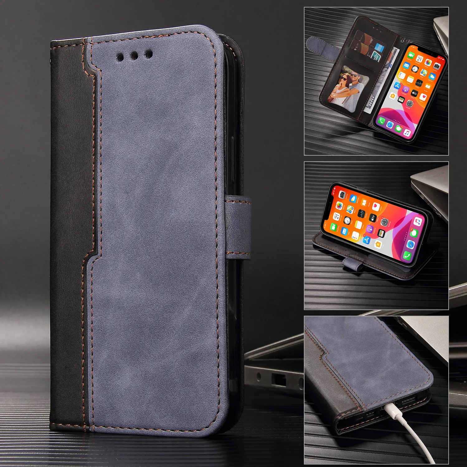 Ledertaschen für Xiaomi 11 10T Lite Pro MI POCO M3 X3 Redmi Note 10 9 Pro Max 10S 9S Redmi 8A 9A 9C stoßfeste Telefonabdeckung Funda