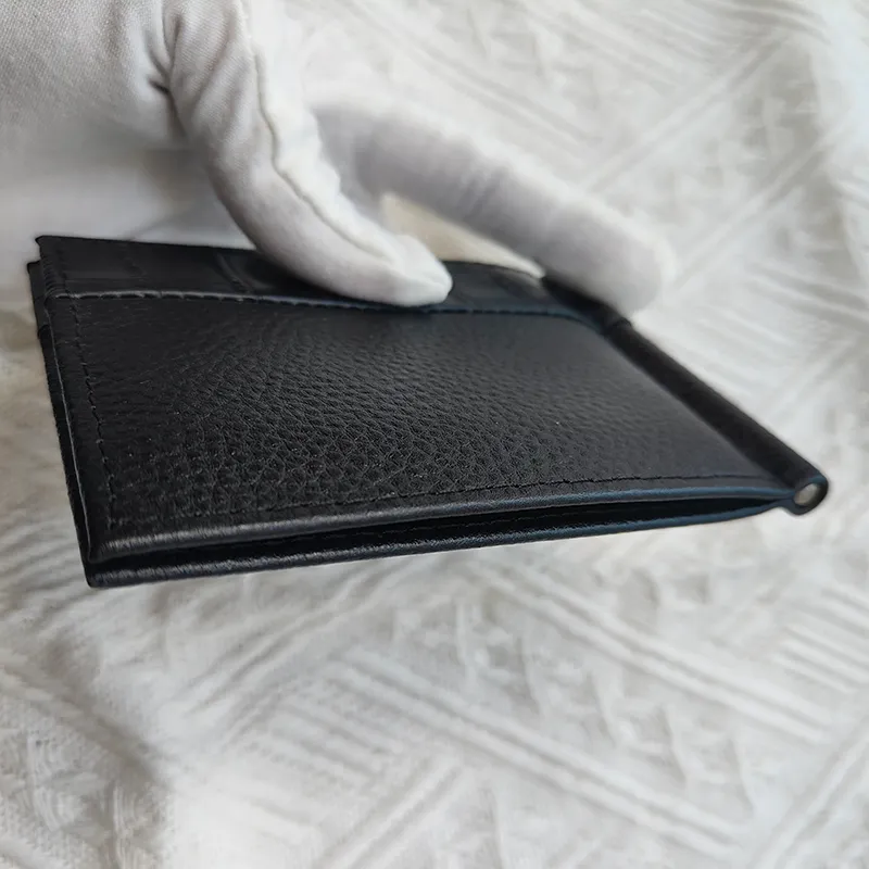Nya män mode plånbokskorthållare högkvalitativ läder europeisk trend svart röd väska kort portfölj körkort