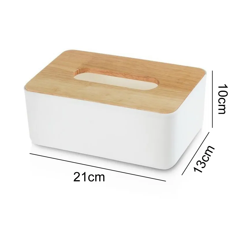 Japansk vävnadslåda Träskydd Toalettpapper Solid Wood Servetthållare Fall Enkel stilig hembil Dispenser 220523
