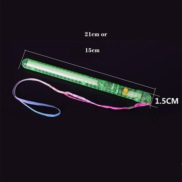 点滅する杖LEDグローライトアップスティックカラフルなグロースティックコンサートパーティーの雰囲気の小道具