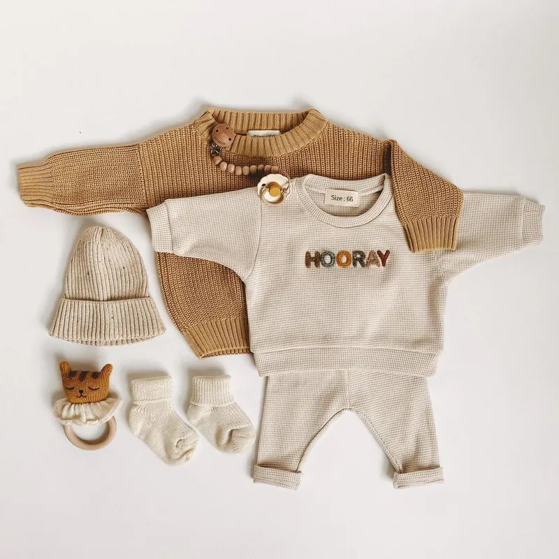 Modekleding Set Spring Toddler Girl Casual Tops Losse broek geboren Baby Boy Clothing Outfits 220721