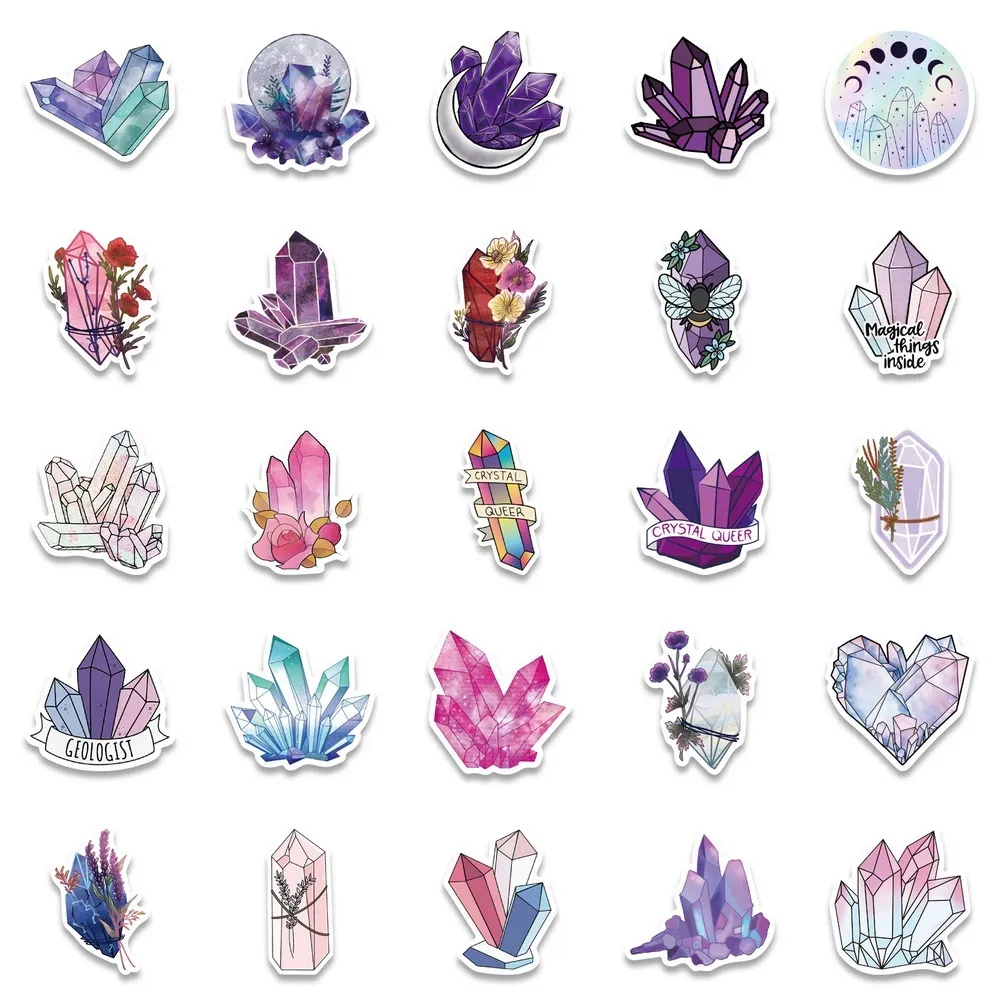 New 10/20/graffiti style bohemian crystal stickers for kids girl portable bicycle car luggage refrigerator cartoon vinyl sticker