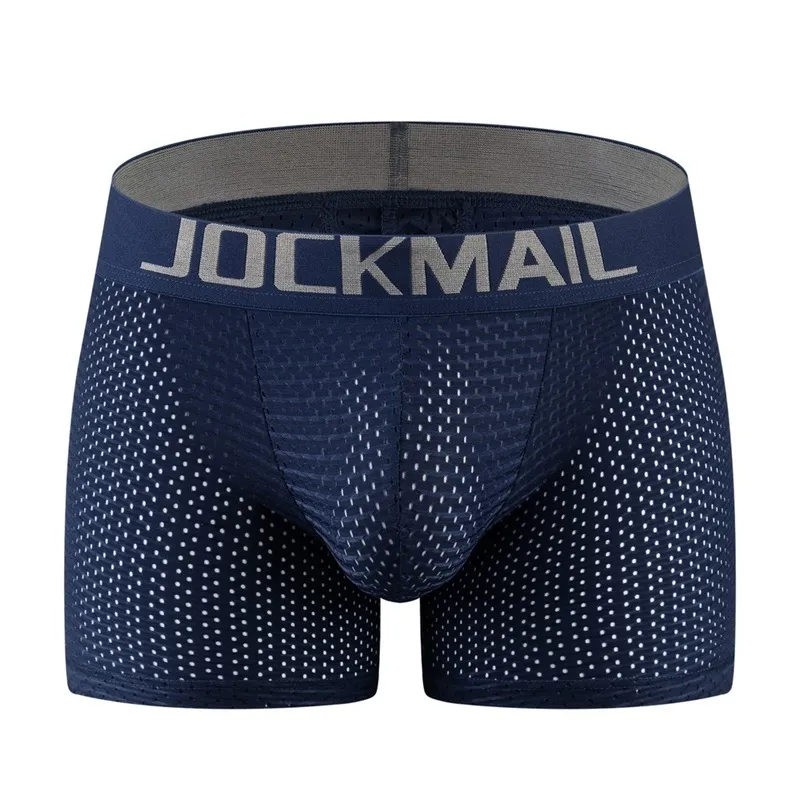 Sexiga män vadderade underkläder Mesh Boxer Buttoceks Lifter Förstora rumpan Push Up Pad Underpants Cueca Penis Pouch Panties Trunks 220427258R