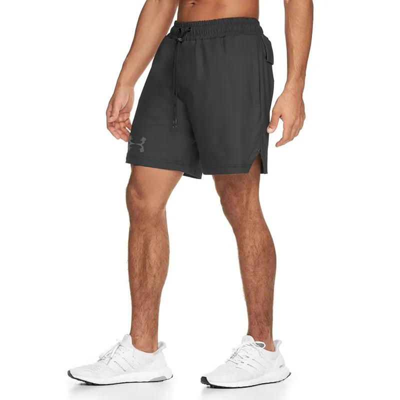 Pantaloncini da uomo impermeabili traspiranti casual sportivi da uomo da jogging PALESTRA fitness pantaloni a cinque punte ad asciugatura rapida nero rosa 220621