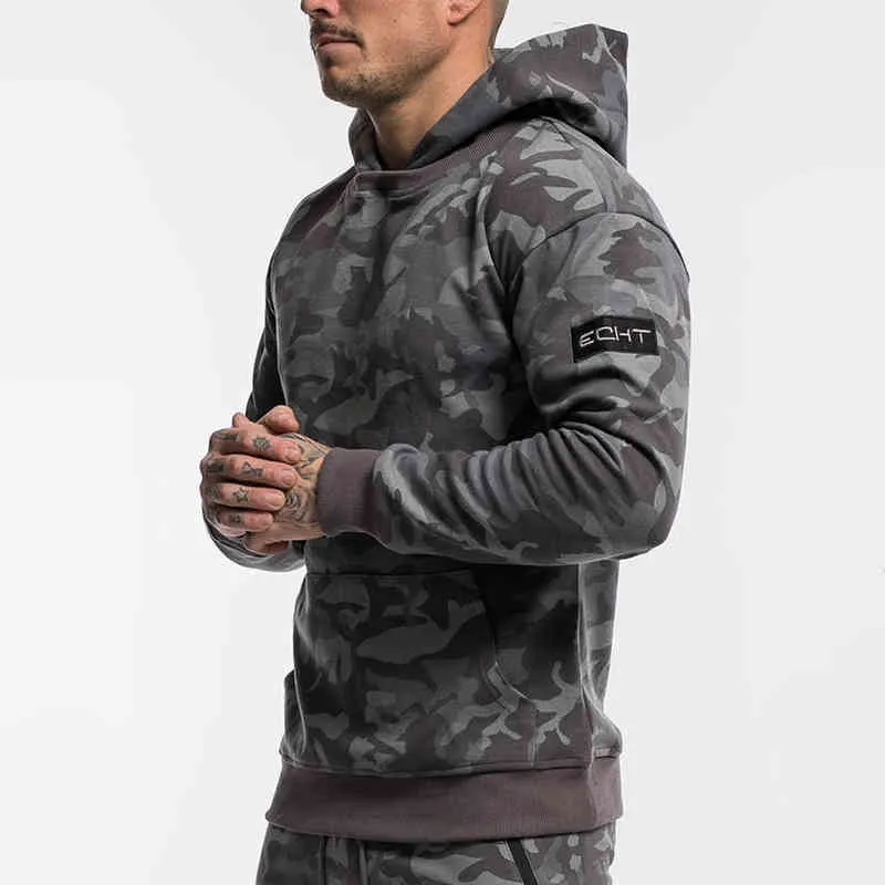 Camouflage pantalons de survêtement Joggers pantalons maigres hommes pantalons décontractés mâle Fitness entraînement coton pantalon de survêtement automne hiver vêtements de sport G220713