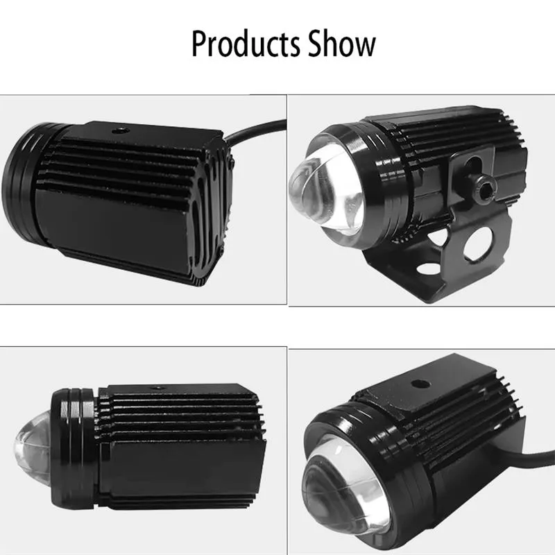 Bulbs de phare de 50W Lens Spotlights Driving Light Light LEDS HAUTS HIGHPOWER LASER LIGHTS MOTO MOTORCYL CAR1328611