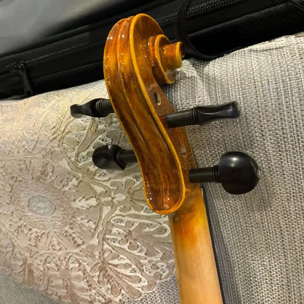 Violon fait à la main en bois massif haut de gamme pour débutants, violon professionnel de qualité 4/4, gamme complète d'instruments de taille