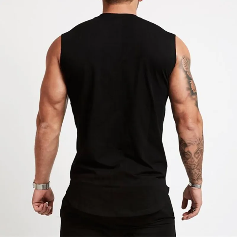 Gymträning ärmlös skjorta tank top män kroppsbyggande kläder fitness herrar sportkläder västar muskel män tank tops 220614