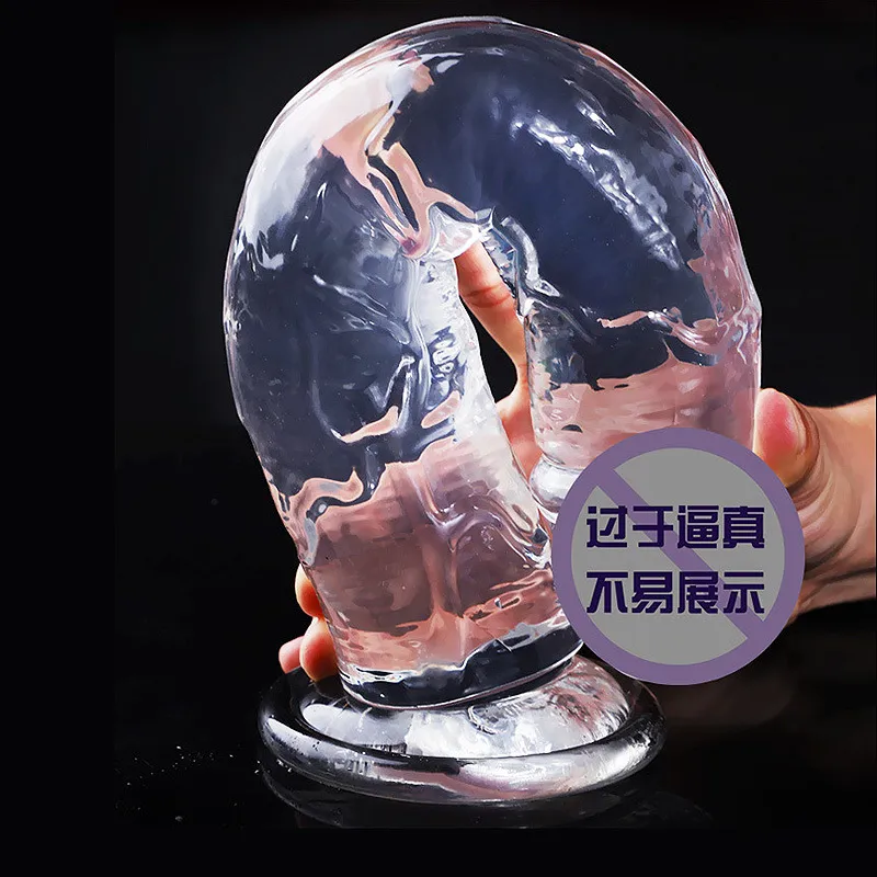 Giant Transparent Fist Hand Anal Plug enorma dildo Extreme Big Realistisk expander Sug Cup Sexig produkt för kvinnor