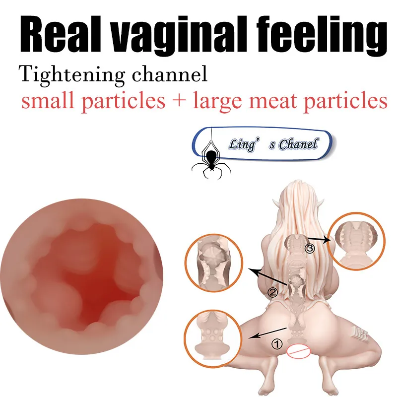 Vagina de goma, masturbador de pechos grandes, juguetes sexys masculinos, coño falso, culo grande, herramientas artificiales para hombres