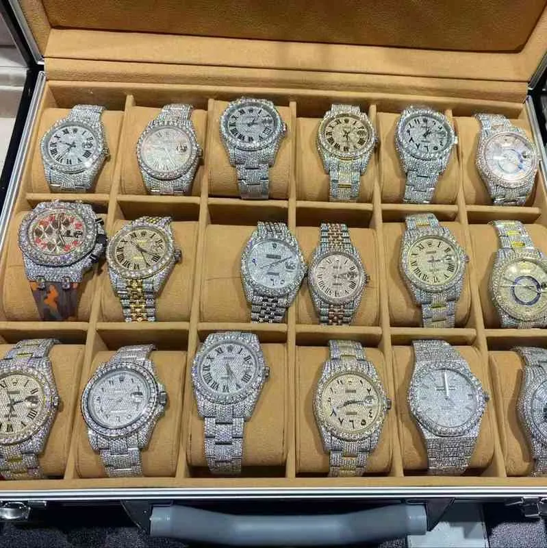 Polshorloge horloge luxe vvs1 heren Horloge Diamant high end sieraden custom GIA natuurlijke diamant voor watch7WIS248l