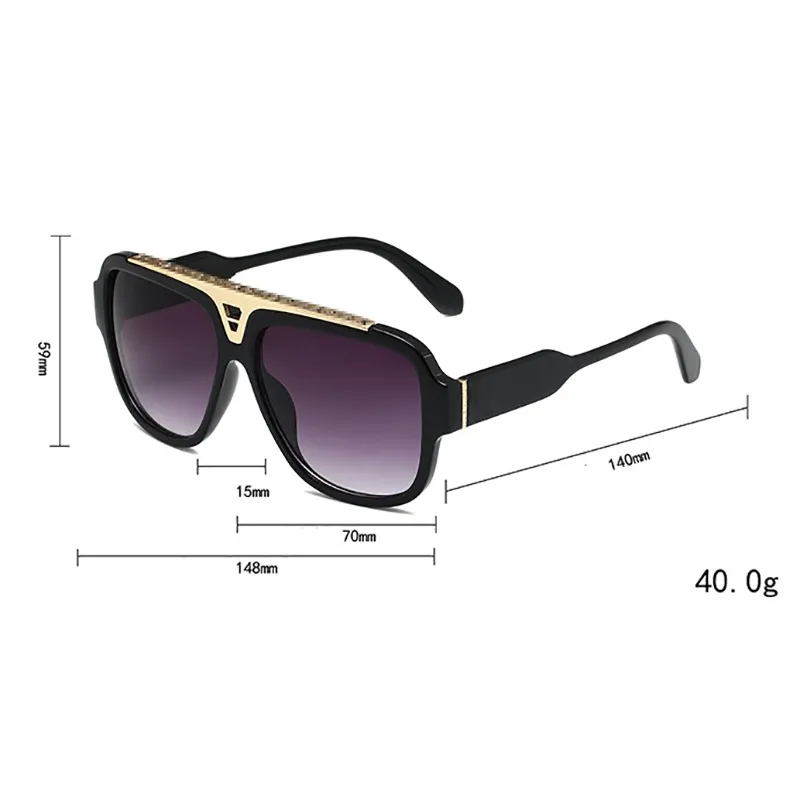 Millionaire Sunglass Fashion V Femmes Sunglasses Polarisé Polarized High Eyewear Accessory Brand Designer Summer Femme Man Sun 2323