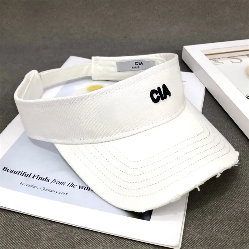 2022 Nowy projektant Casquette Visor Hat Classic Baseball Cap Męskie modne litera Sun Hat Regulowane maski czapki letnie 273V