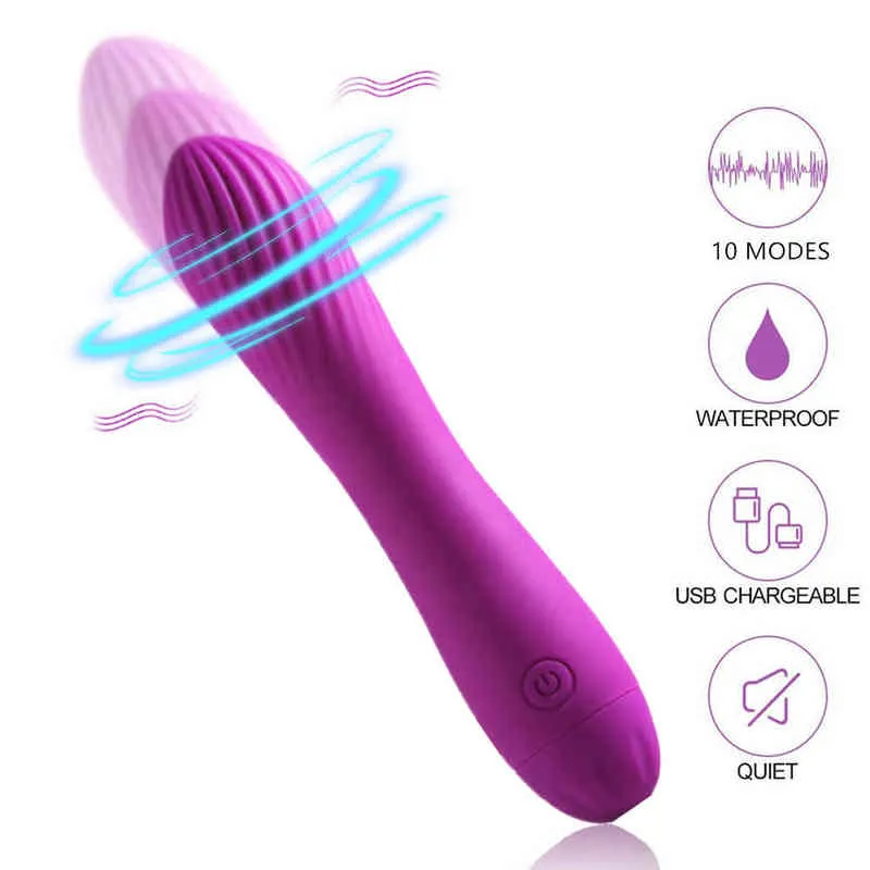 Nxy Vibratori Dildo in silicone Punto G Vagina Vibratore clitorideo Stimolatore Massaggiatore Masturbatore Impermeabile Ricaricabile Prodotti adulti femminili 220509