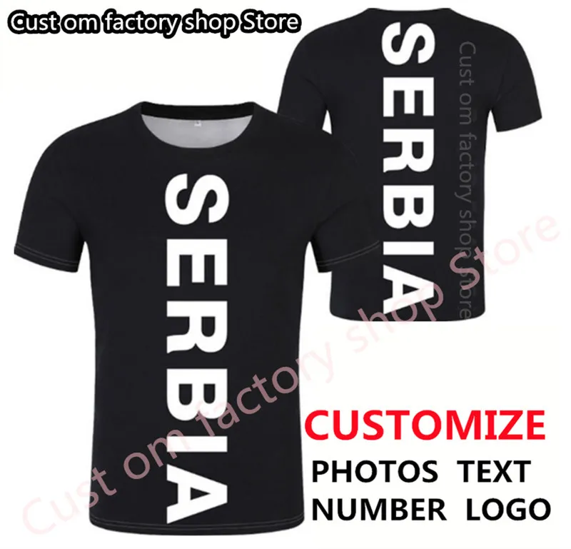 SERBIE république t-shirt bricolage gratuit sur mesure nom numéro srbija SRB t-shirt hip hop t-shirt Harajuku gothique t-shirt 220620