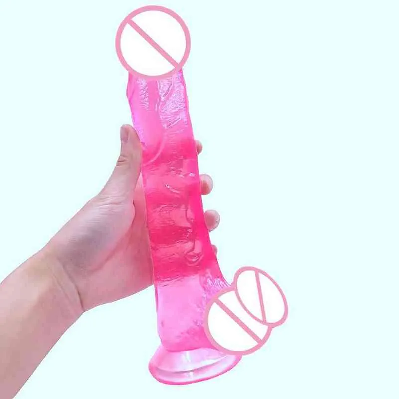 Nxy Dildos Crystal Color Simulation Penis Female Masturbation G spot Stimulation Adult Sex Products 0316