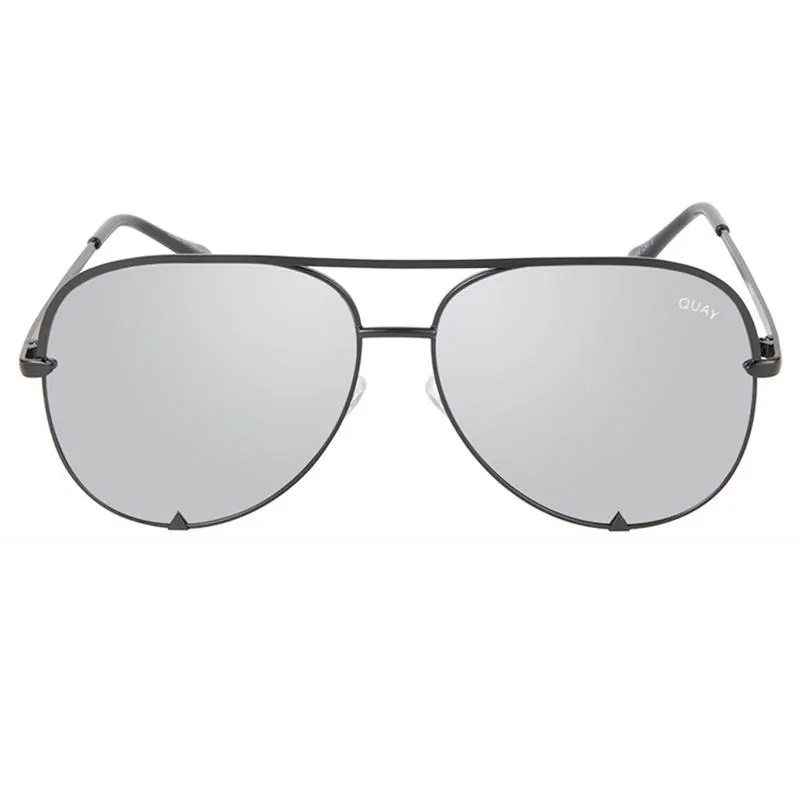 Solglasögon Quay Women Brand Designer Pilot Kvinna Vintage Högtyckelglasögon Damgradient för341V