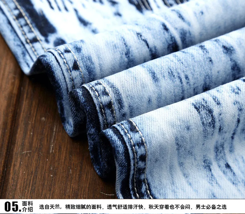 Denim Designer Hole MOTO BIKE Jeans strappati di alta qualità uomo Taglia 28-38 40 42 2022 Autunno Primavera HIP HOP Punk Streetwear