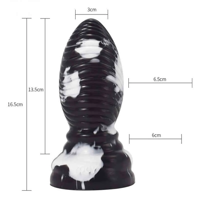 Nxy dildo's yocy anti real bowling penis siliconen zachte mannelijke achtertuin anale plug vrouwelijke zuigpartstocht masturbatie massage stick 0316