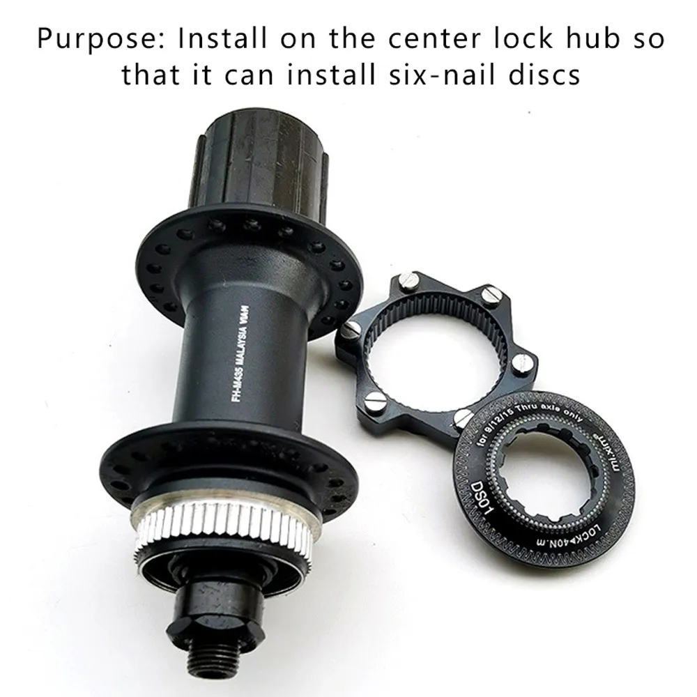 Centerlock Bicycle Centerlock إلى محول جبل محول جبل مركزي محول محول 6 بولت قرص الفرامل الدوار