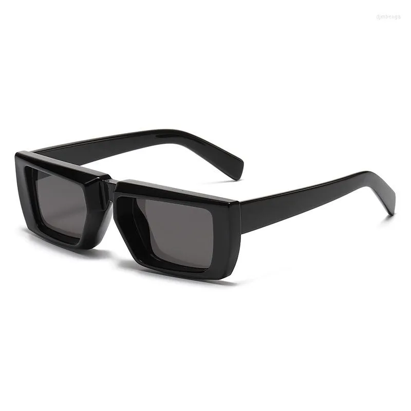 Óculos de sol pequeno quadrado feminino moldura de plástico branco gradiente moda marca designer óculos uv400sunglasses227d