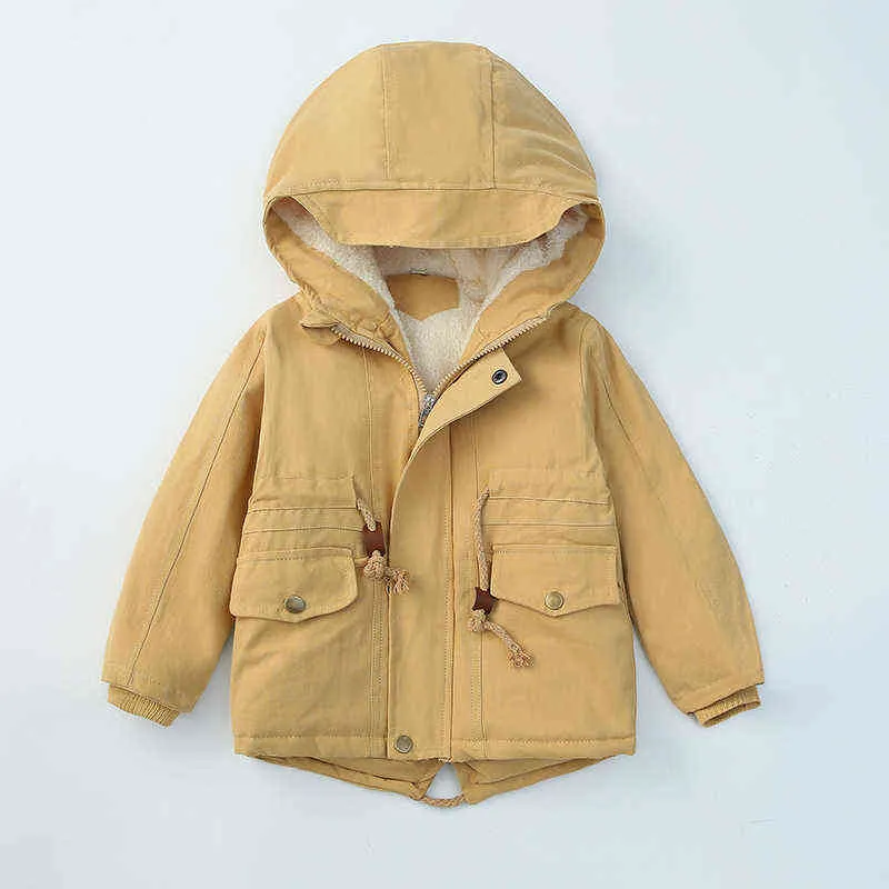 Veste d'hiver chaude et polaire pour garçons, résistante au froid sévère, épaisse, à capuche, pour enfants, 6 couleurs, vêtements de 2 à 7 ans, J220718