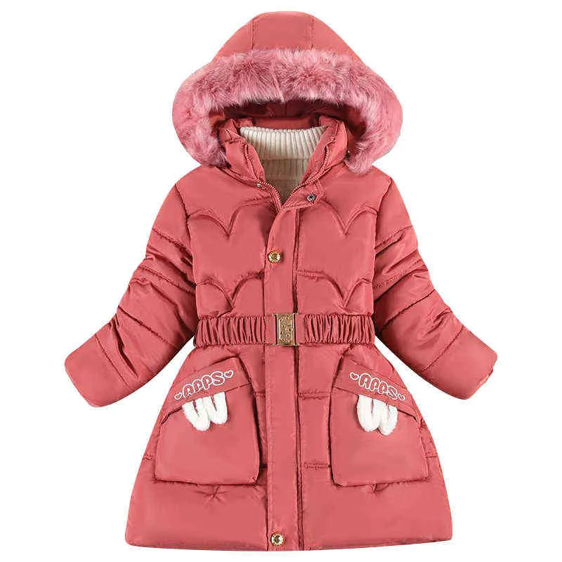 New Girl Winter Cotton Caskted Jacket Childen Jacket Children Outerwear Baby Aqueça Jaqueta Infantil Roupas 4-12 Ano J220718