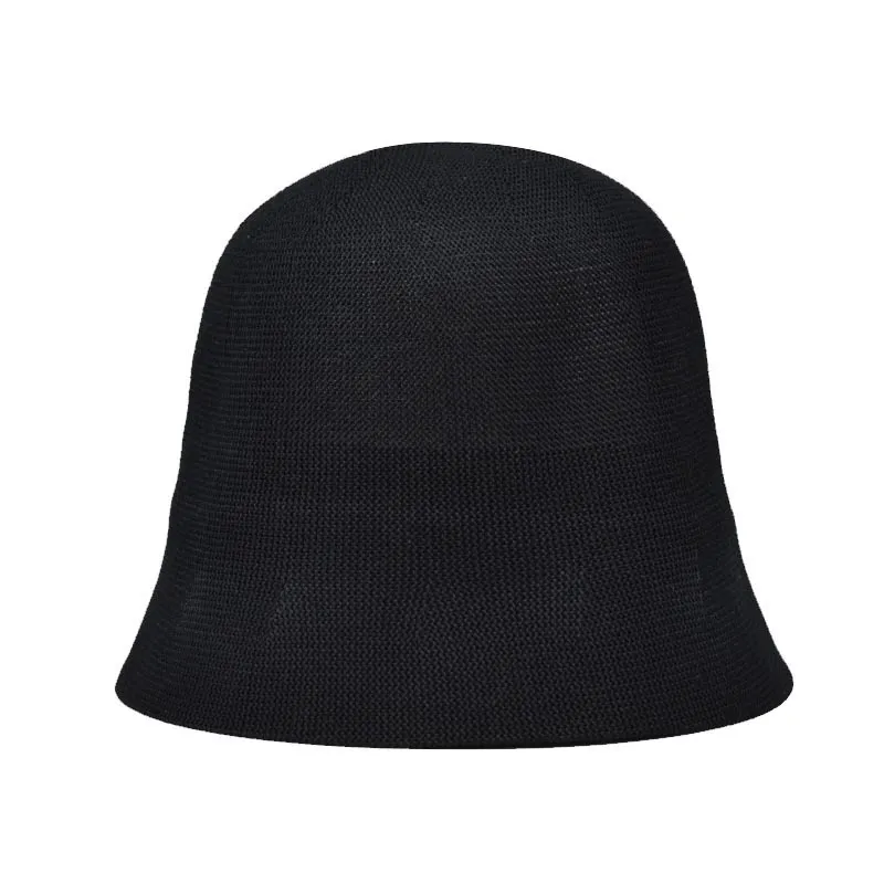 Printemps summun respirant lin tricoté seau casquette pour femmes conception Simple mode bassin de pêcheur chapeau accessoires 220517