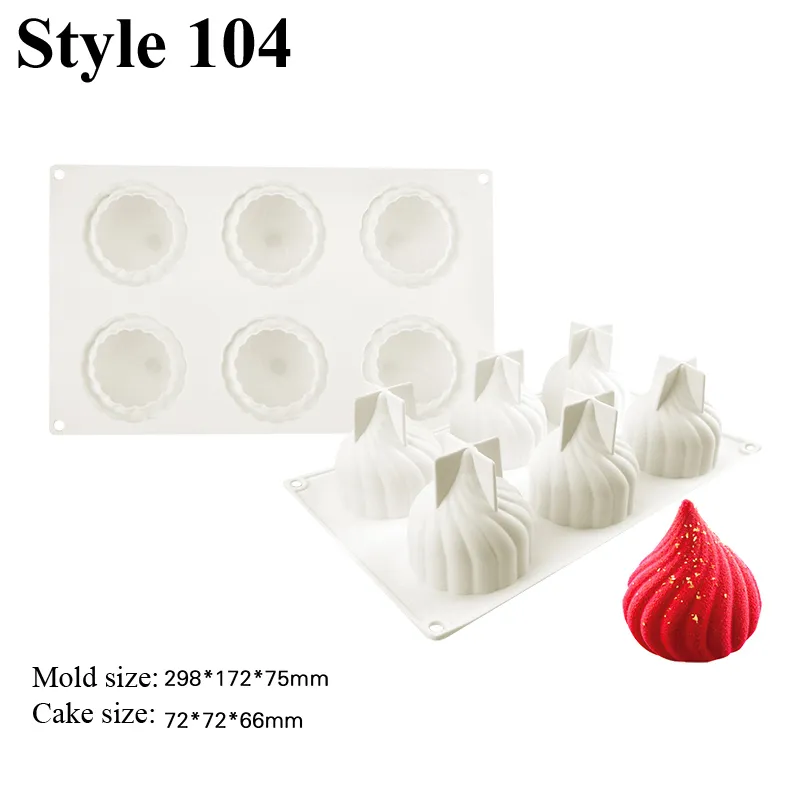 Meibum 28 Types Fruit Mousse Baking Mould NonStick Silicone Cake Mold Party Pastry Pan Kitchen Bakeware Dessert Decorating Tool 220815