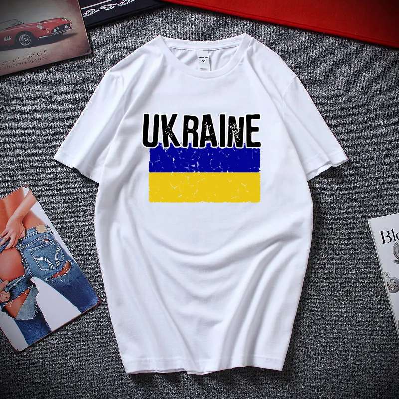Ukraine Pride Style Vintage Drapeau Ukrainien Ukraine Heritage homme femme style rétro coton T-shirt surdimensionné 220704