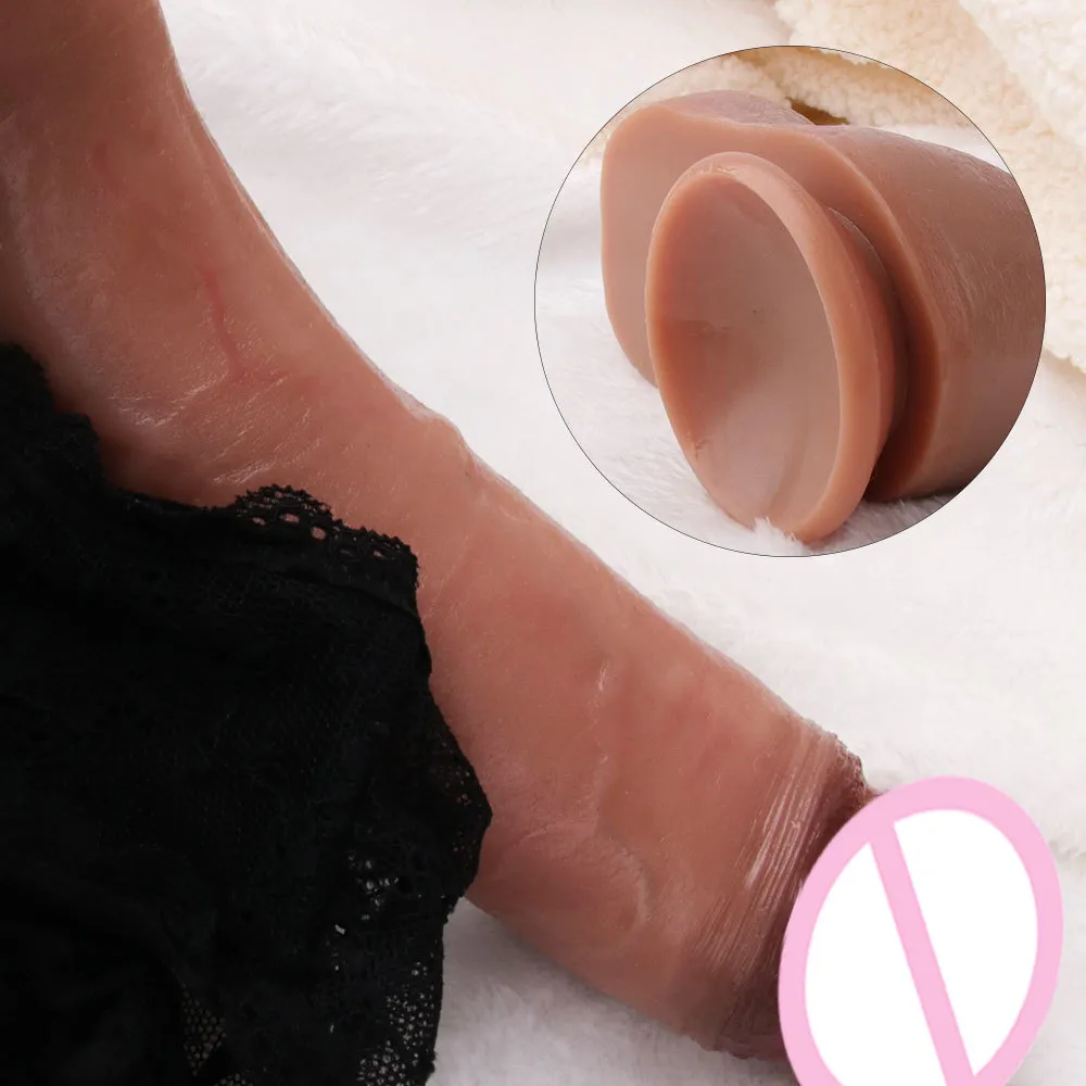Silikonowy wielki realistyczny dildo ssanie kubek długie sztuczne prawdziwe penis dla kobiet pasków na dildio masturbator dorośli seksowne zabawki