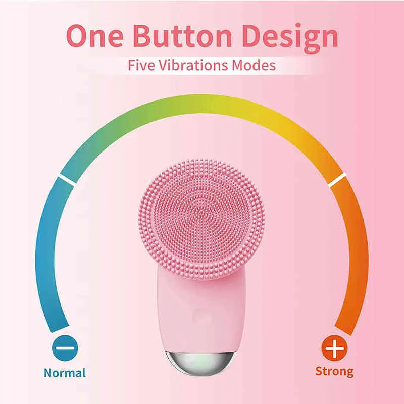 Elektrisches Silikon-Cepillo für die Gesichtsreinigung, Gesichtsbehandlung, wasserundurchlässige Schallreinigungsmaschine, Belleza220429-Massagegerät