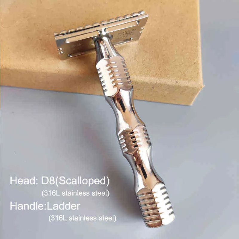 DSCOSMECT D8 316L من الفولاذ المقاوم للصدأ مزدوج الحافة السلامة H220422