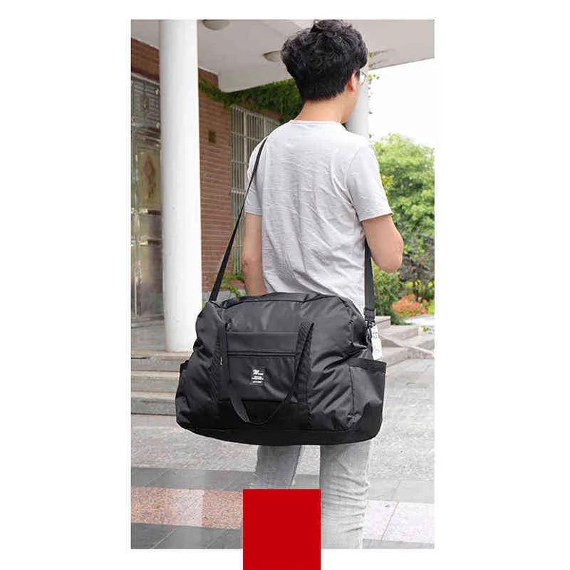 duffel bags Waterproof Travel Bag Mens Garment Carry on Leisure HandBag 2 in 1 Large Luggage Duffel Totes Women Travel Shoulder Bag 220626